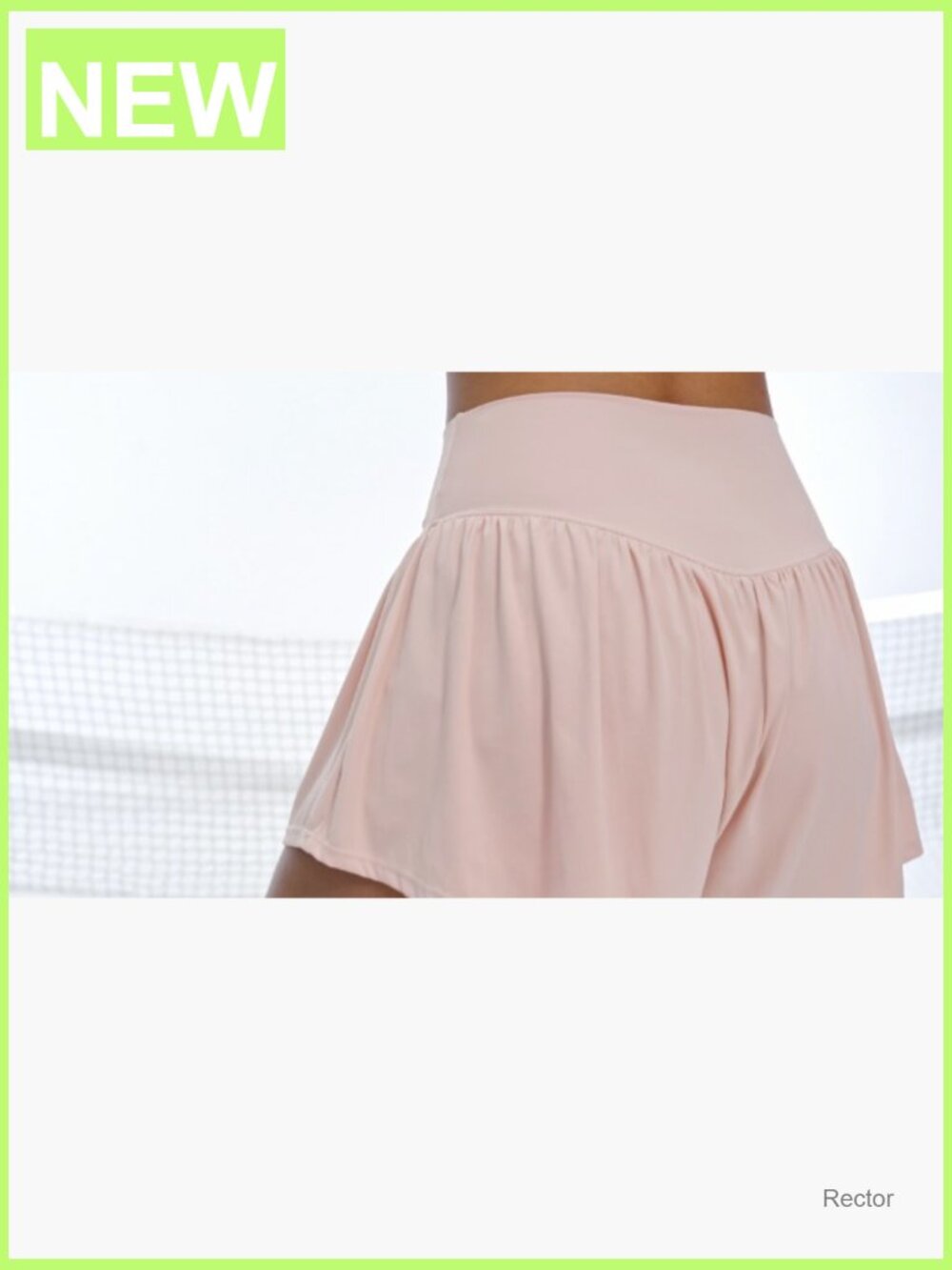 Athletic Skorts with Pockets Flowy Crossover Waistband Tennis Running Shorts - Picture 7 of 7